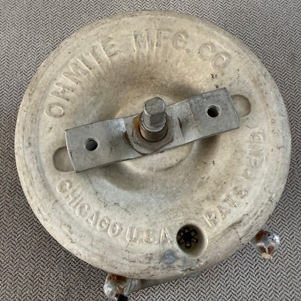 Ohmite Model L 400 Ohm 150 Watt Industrial Wirewound Rheostat Potentiometer